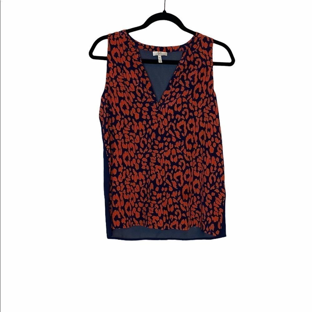 Joie Corette Leopard Print Silk Top